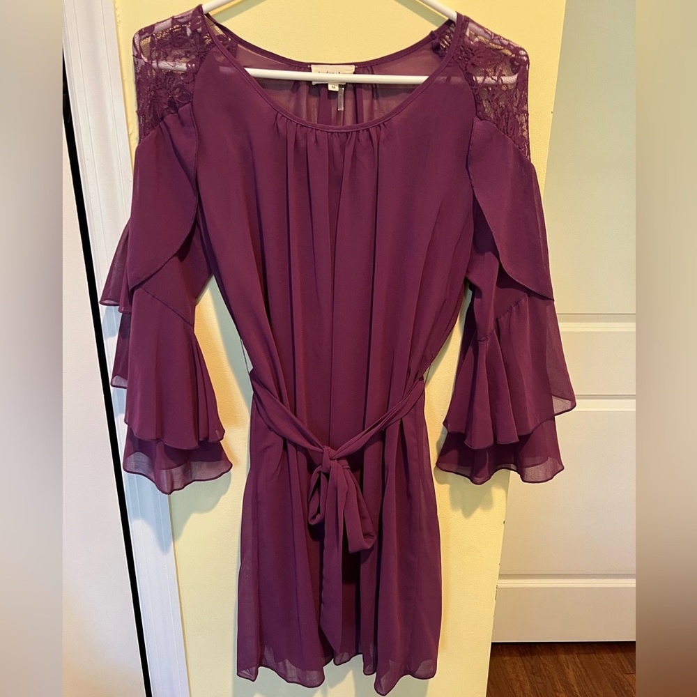 AUDREY ANN DEEP PURPLE DRESS💜